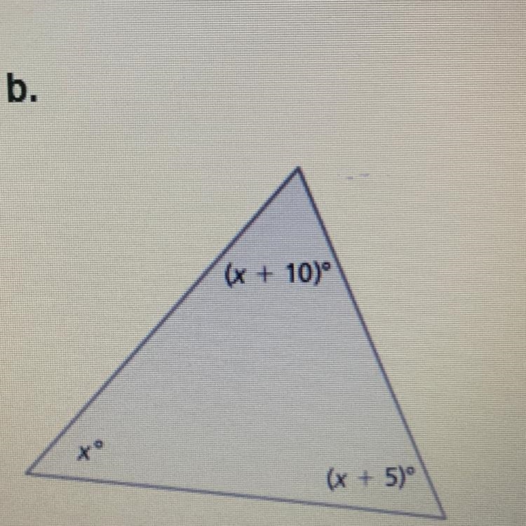 ILL GIVE BRAINILEST: Write an equation for the triangle and solve the equation to-example-1