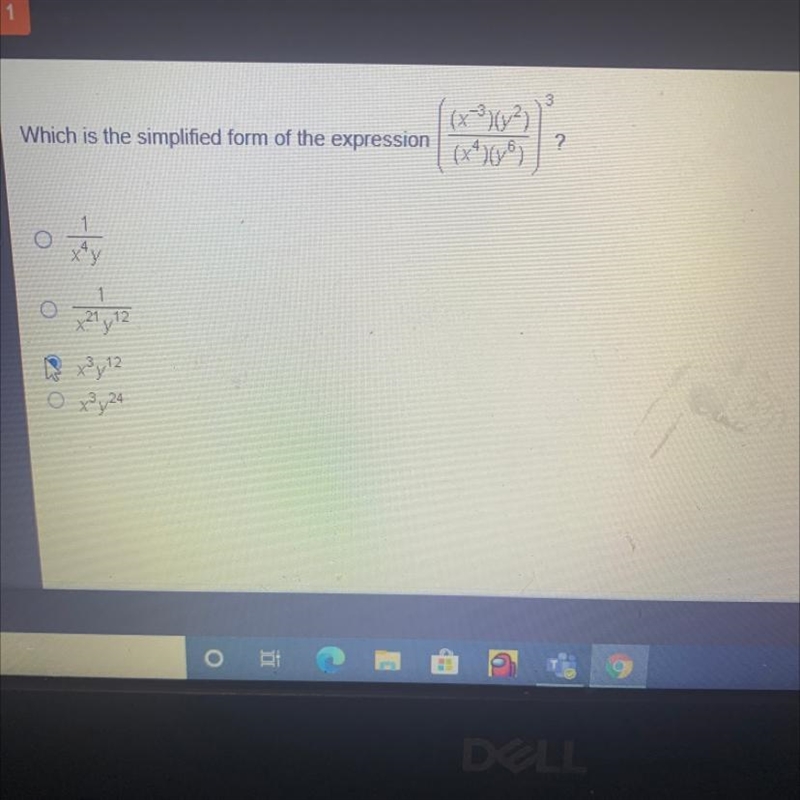 Which is the simplified form of the expression?-example-1