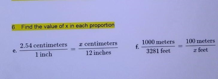 Find the value of x in each prportion.​-example-1