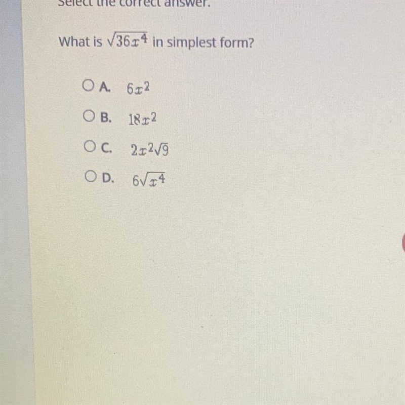 What is V36x4 in simplest form?-example-1