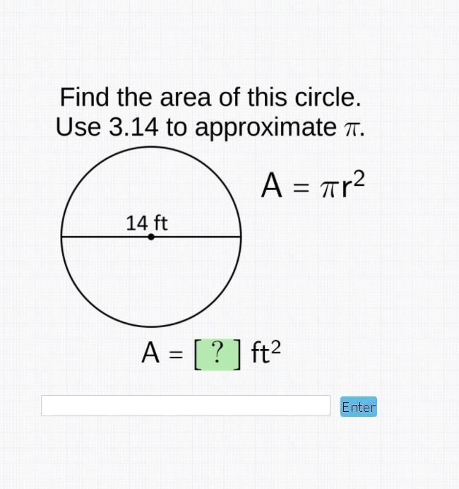 Find the area of this circle-example-1