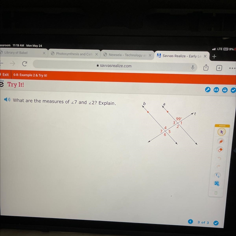 What are the measures of 7 and 2 ? Explain please-example-1