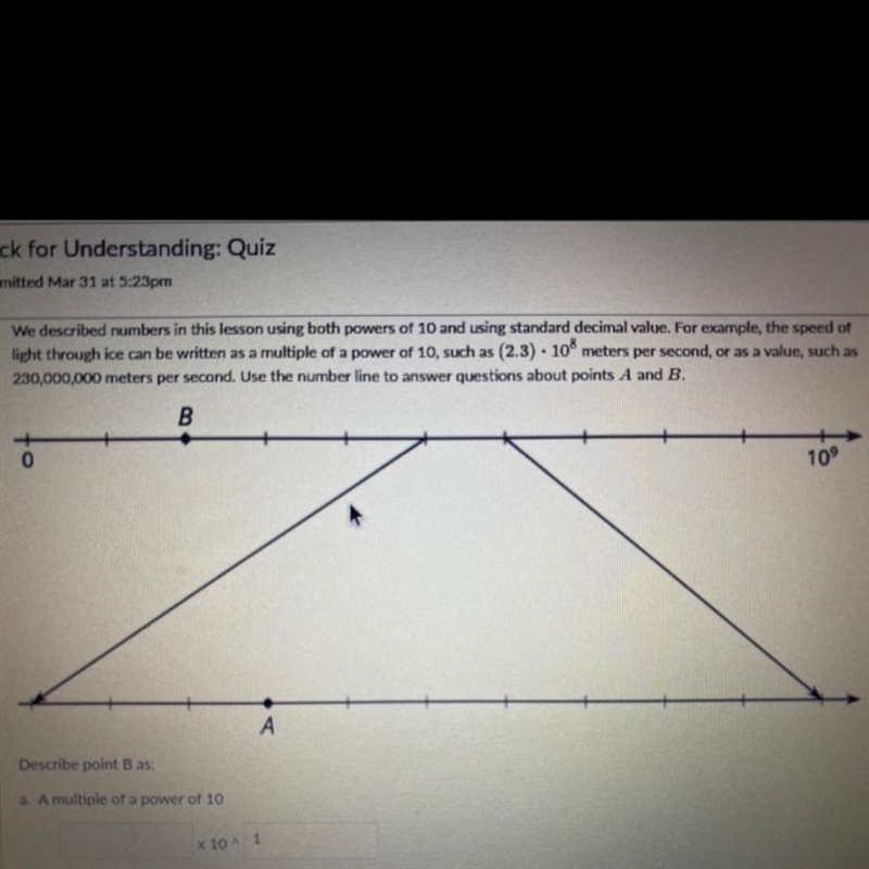 NEED HELP PLEASE We described numbers in this lesson using both powers of 10 and using-example-1