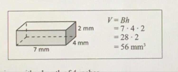 Your friend finds the volume of the rectangular prism. Is your friend correct? Explain-example-1