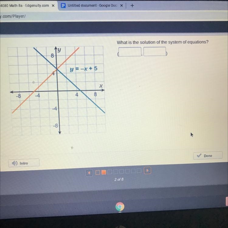 What is the solution of the system of equations?-example-1