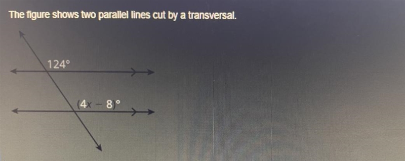 Hi! ❤️ Pls help here thanksThe figure shows two parallel lines cut by a transversal-example-1