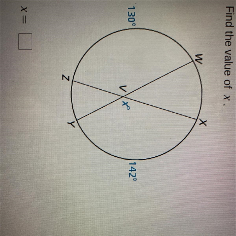 Find the value of x-example-1