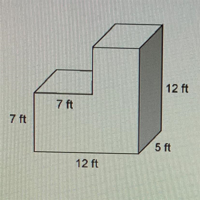 What is the surface area of the figure? 408ft^2 458ft^2 545ft^2 720ft^2-example-1