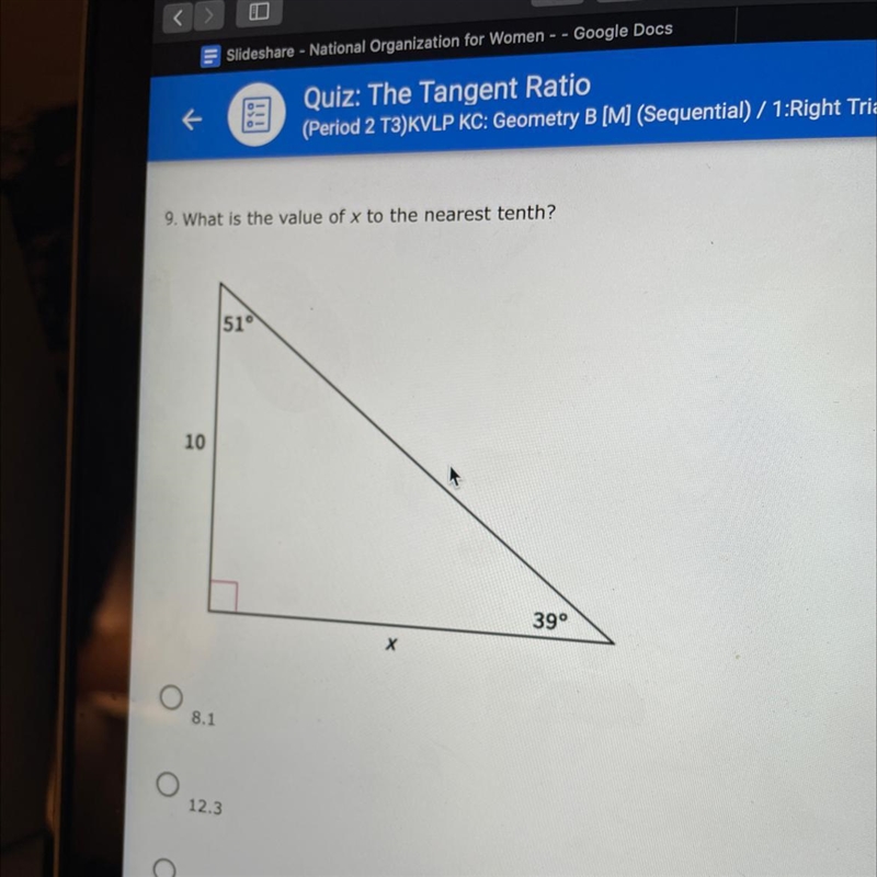 What is the value of x to the nearest tenth-example-1