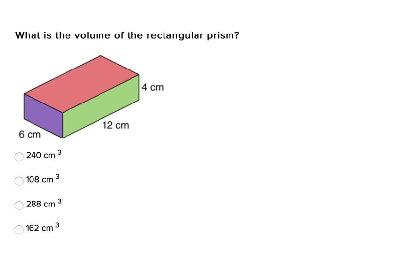 What is the surface area of the rectangular prism? 324 cm 2 288 cm 2 120 cm 2 216 cm-example-1