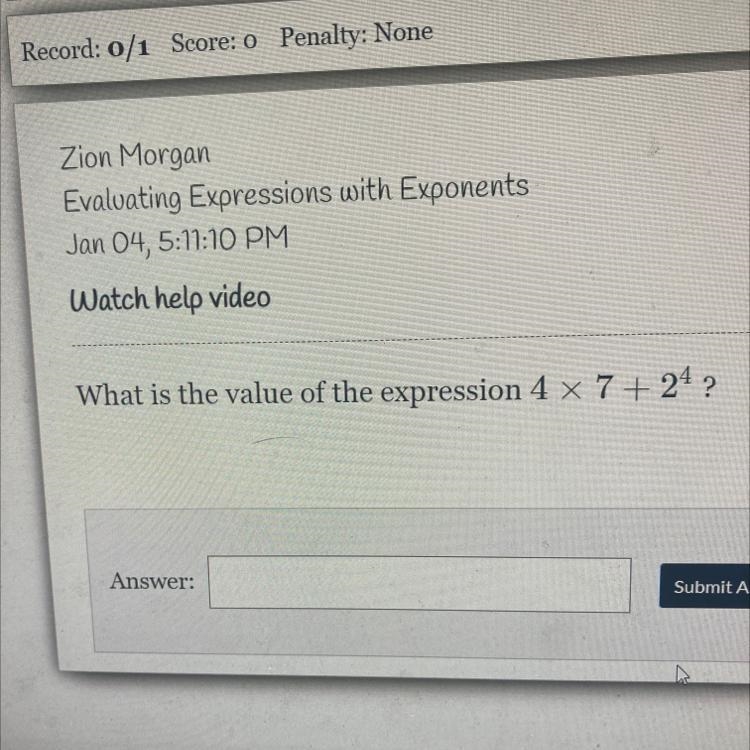 Please give me the answer What is the value of the expression-example-1