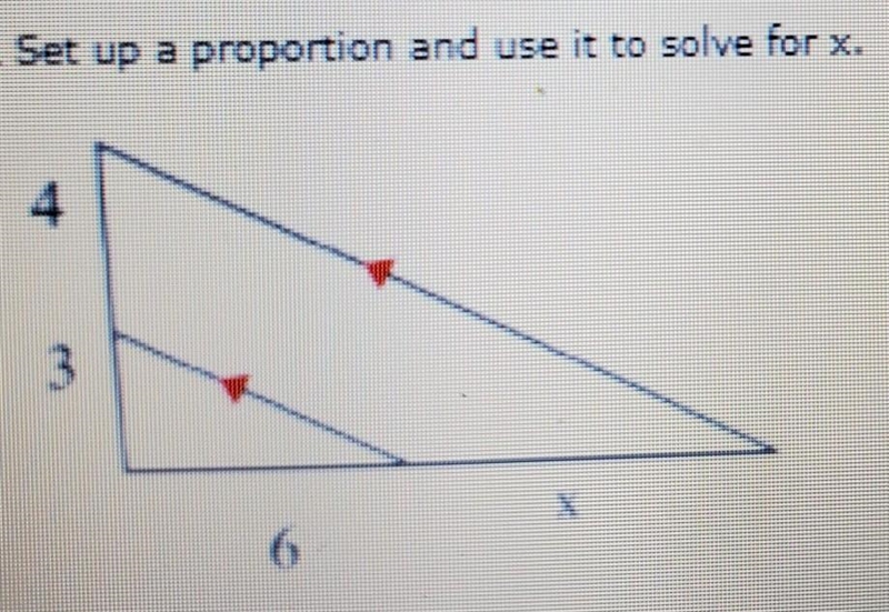 Set up a proportion and use it to solve for x​-example-1