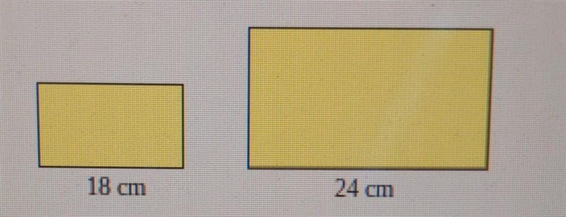 The figures to the right are similar. Compare the first figure to the second. Give-example-1