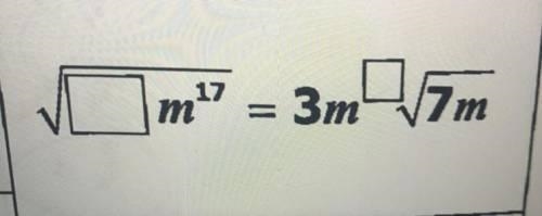 Fill in the boxes with values that make the statement true.-example-1