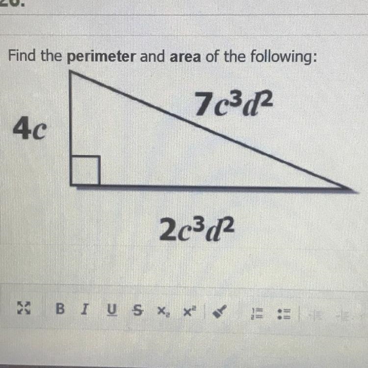 Find the perimeter n area pls !-example-1