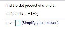 Find the dot product of u and v.-example-1