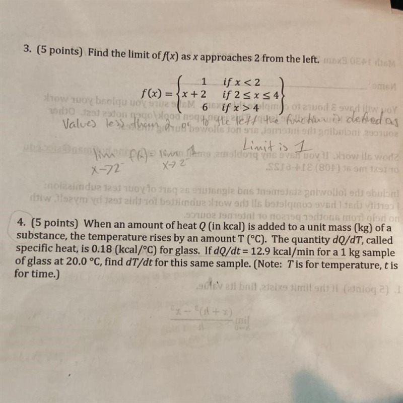 When an amount of heat Q (in kcal) is added to a unit mass (kg) of a substance, the-example-1