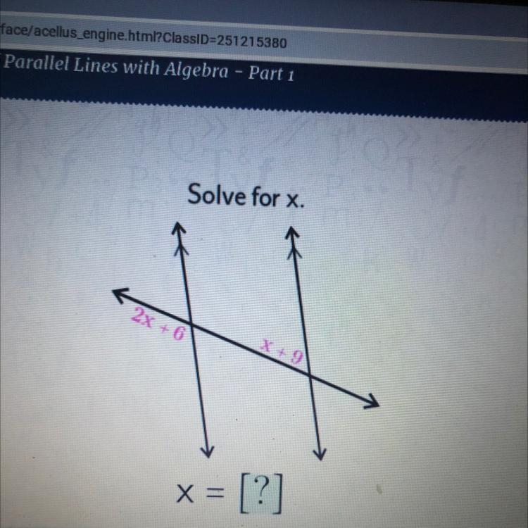 Solve for x. 2x + 6 X + 9 x = [?]-example-1