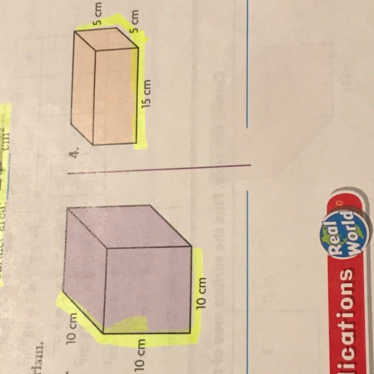 Find the surface area of the rectangular prism. HELP ME PLS ASAP PLS PLZ WITH BOTHE-example-1