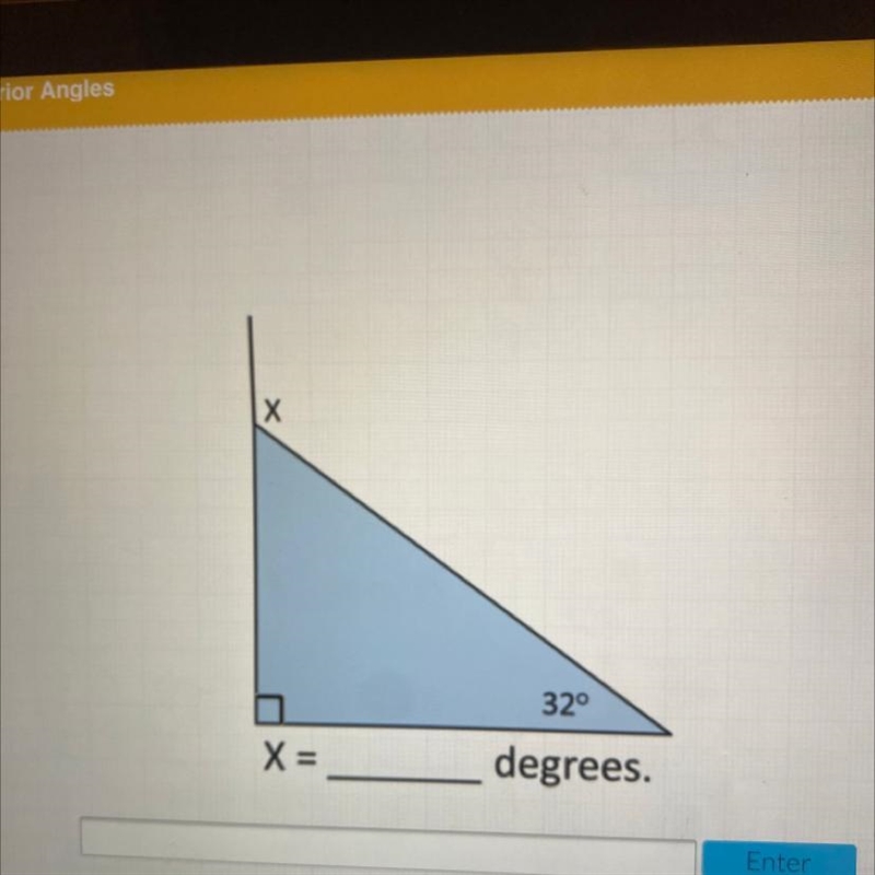 Х 32° X = degrees. PLEASE HELP-example-1