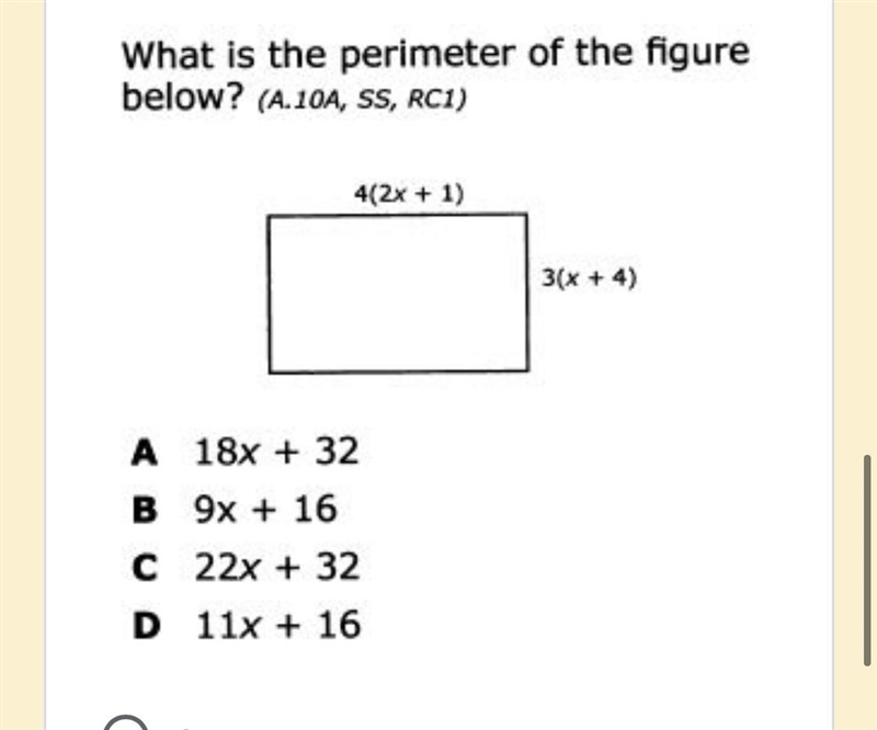 What use the perimeter of the figure below-example-1