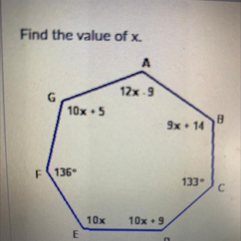 Find the value of x. a.17 b.12 c.40 d.18 e.none are correct-example-1