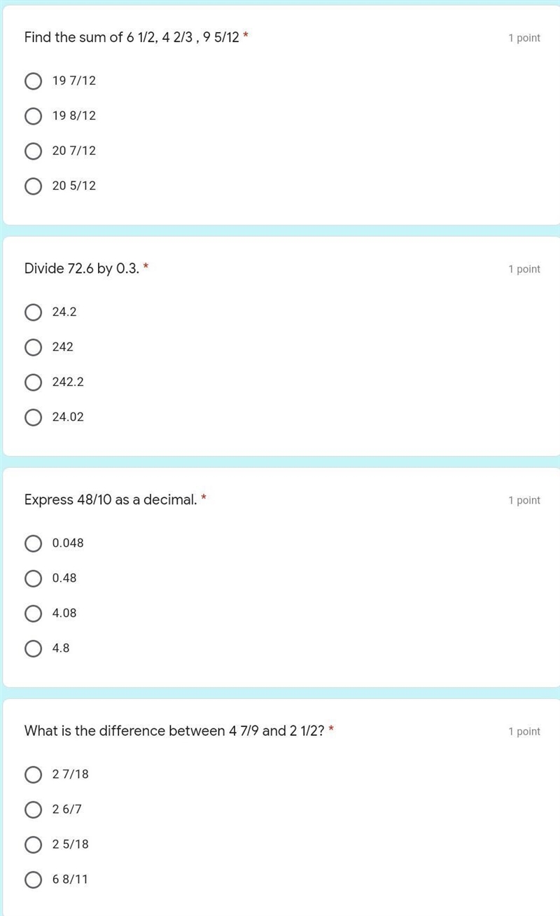 Can you please answer these four questions​ the other answer is 6 8 /11-example-1