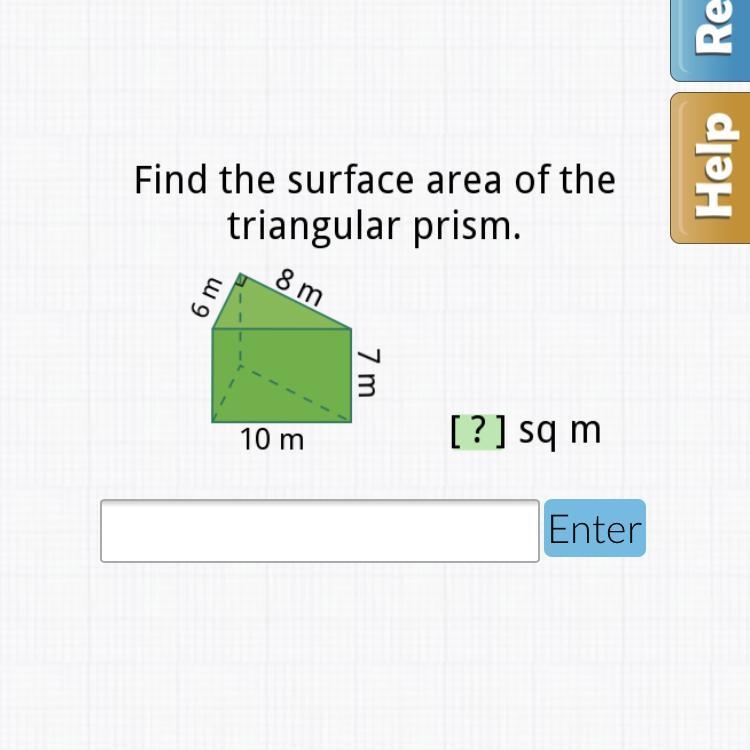 Find the surface of the triangular prism-example-1