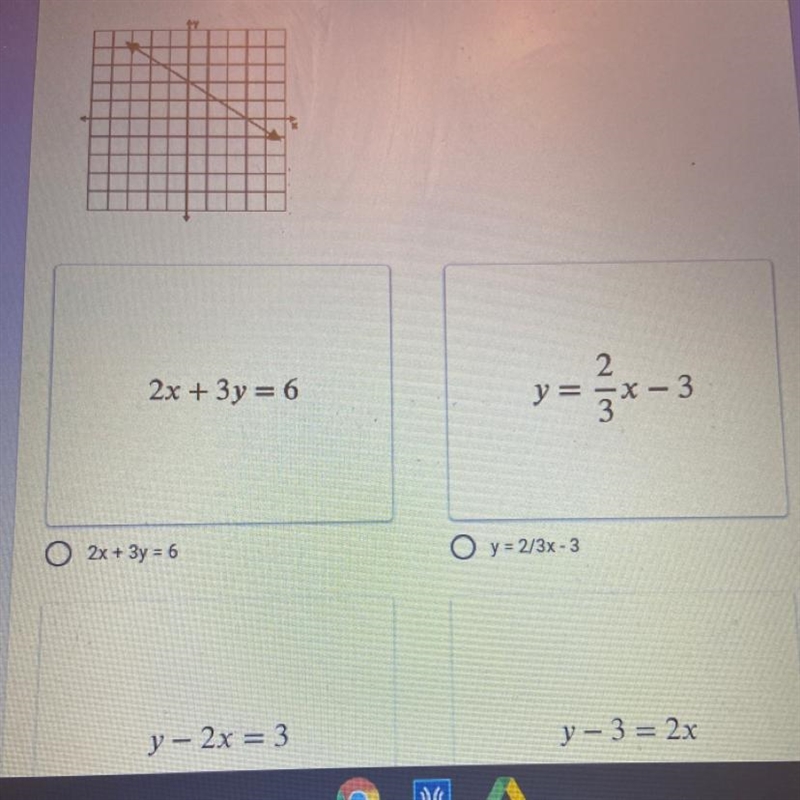 Which equation is graphed below?-example-1