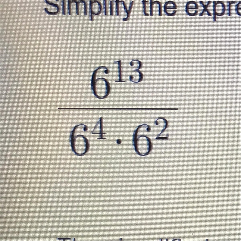 Simplify the expression. Write your answer as a power. Please help! Test!-example-1