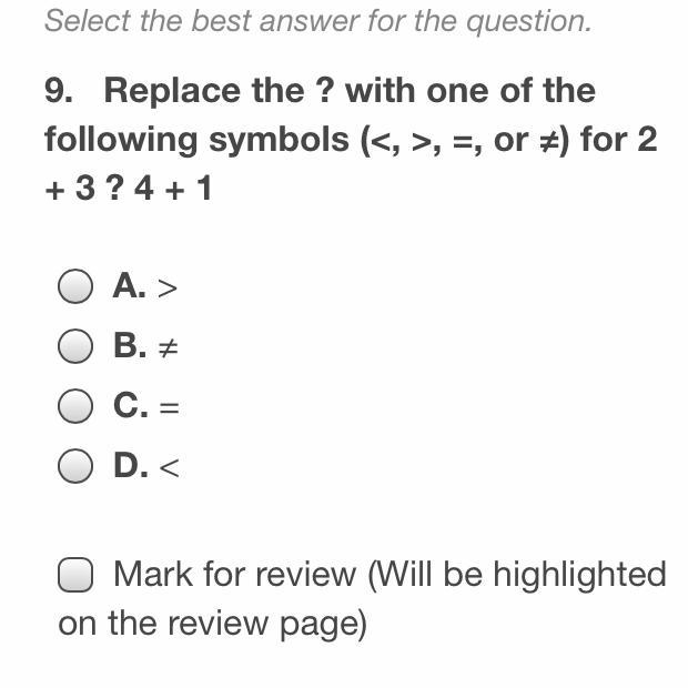 Replace the ? With one of the following symbols-example-1