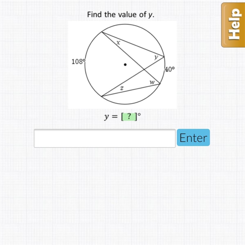 Find the value of y. geometry!!-example-1