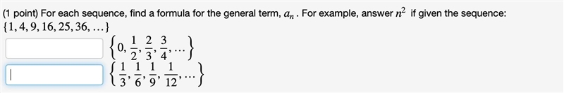 For each sequence, find a formula for the general term, An-example-1