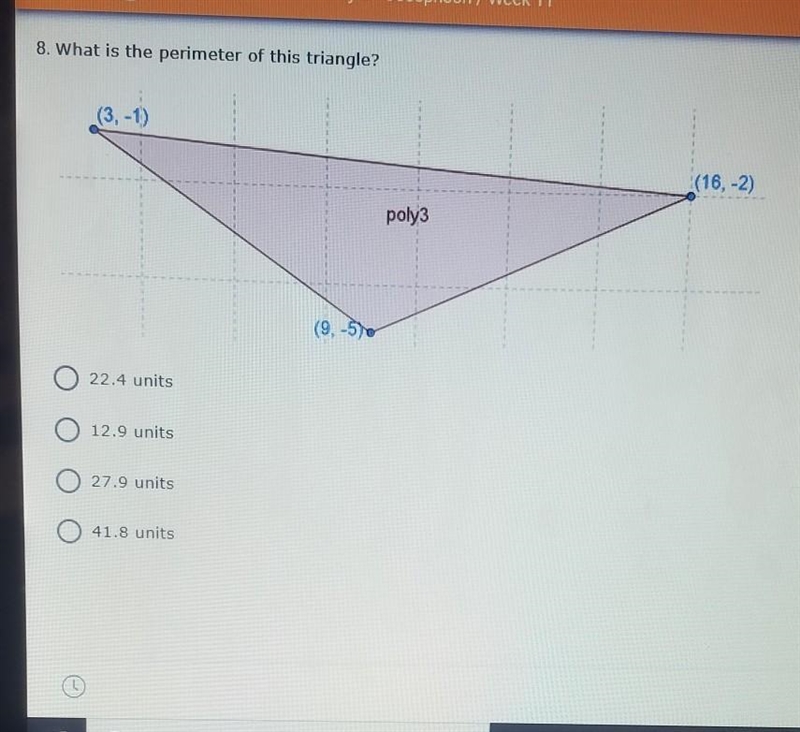 What is the perimeter of the triangle. Please look at photo. I need you help. Thank-example-1