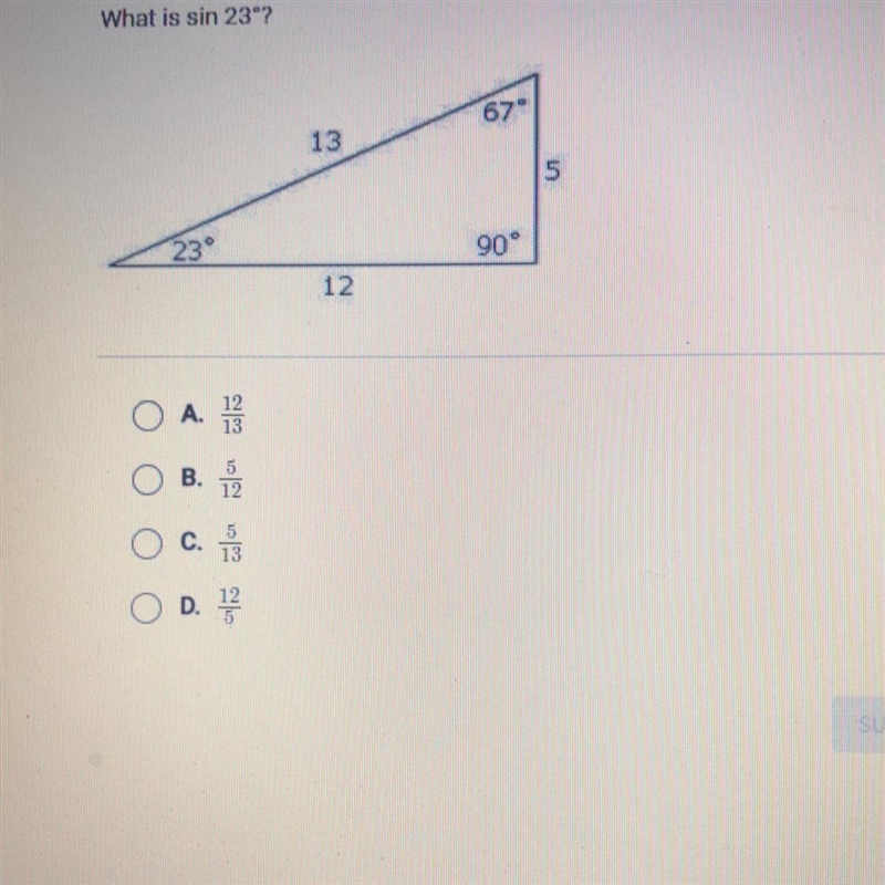 What is sin 23°? Helpppp!!!!!!!!!!!!!-example-1