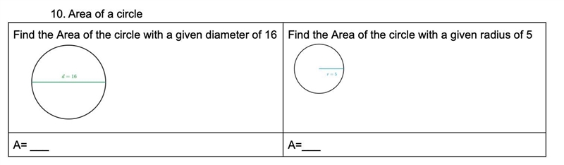 Help with the Area of a circle-example-1