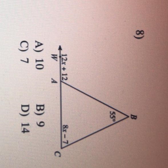 Solve for x Plz help!-example-1