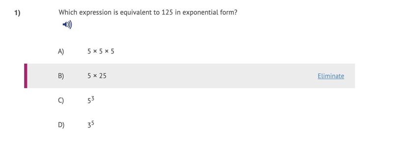 Which expression is equivalent to 125 in expressional form FAST PLS-example-1