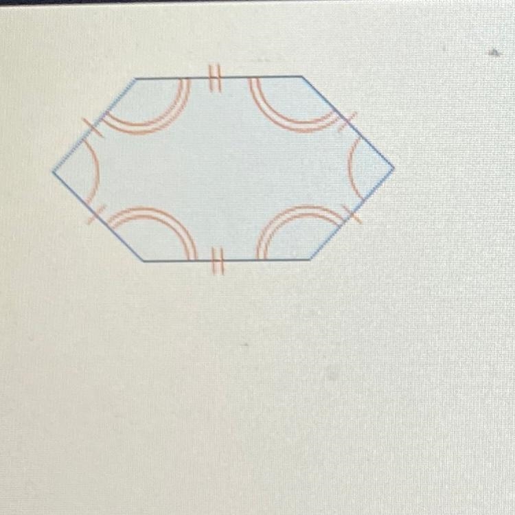 At which angle will the hexagon rotate onto itself? 60 90° 120° 180°-example-1