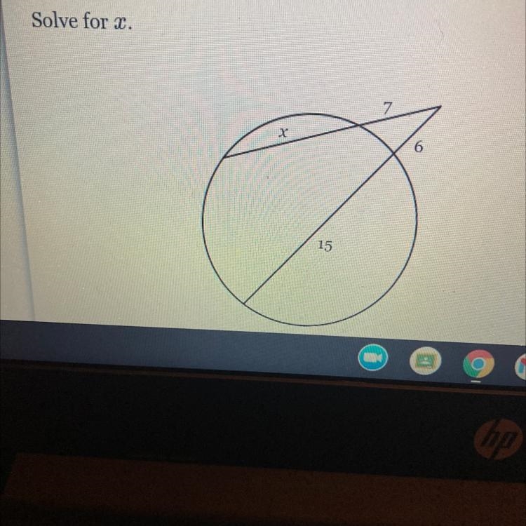 Solve for x. 17 6 15-example-1