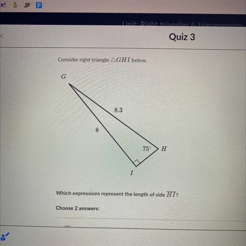 Consider right triangle-example-1