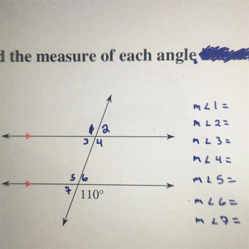 Can anyone help I do t know how to find all seven angles-example-1