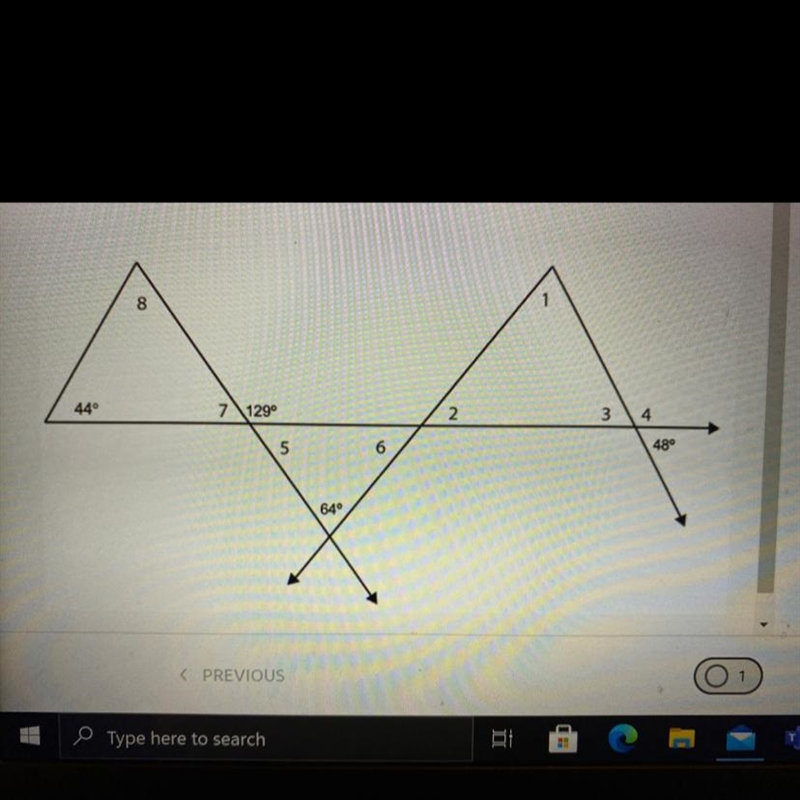 Find the measure of each labeled angle and justify your answer by stating the proper-example-1