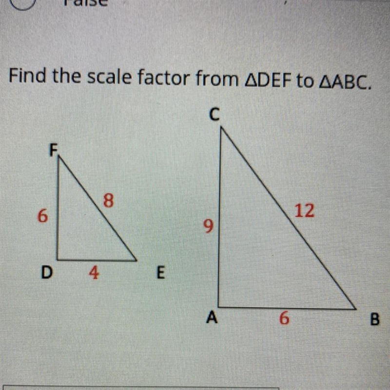 Find the scale factor from DEF to ABC-example-1