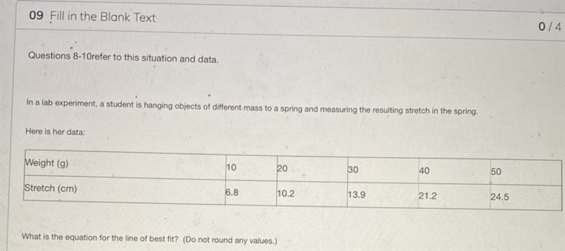 Please set up the equation in y=__x+__ form please-example-1