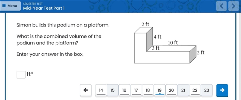 Hello, please help, What is the combined volume?-example-1