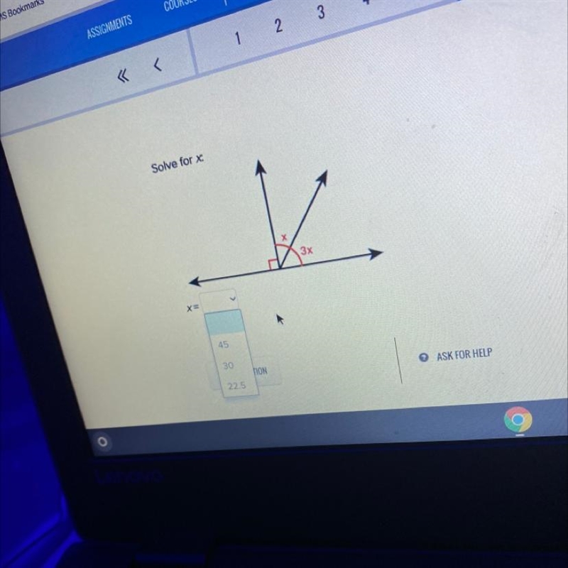 HELP. photo added. answers are 45, 20 , it 22.5-example-1