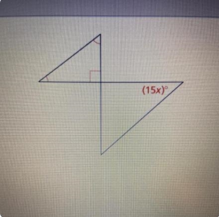 Find the value of x if the two triangles are similar. Explain.-example-1