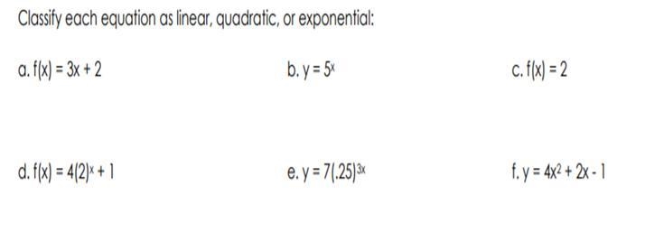 Classify each equation as L Q or E-example-1