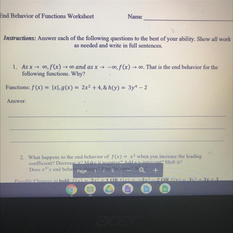 Need help finding the end behavior !-example-1